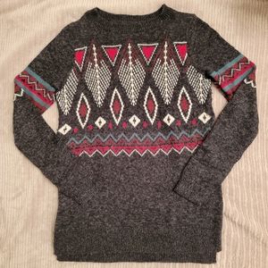 Hollister || knit sweater with geometric patterns